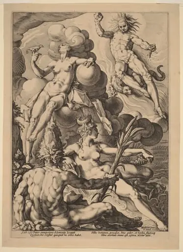 The Four Elements, by Jacob Matham