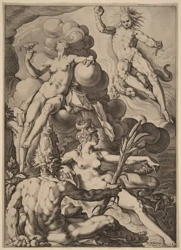 The Four Elements, by Jacob Matham