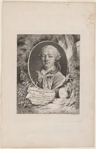 Franz Edmund Weirotter, by Jacob Matthias Schmutzer