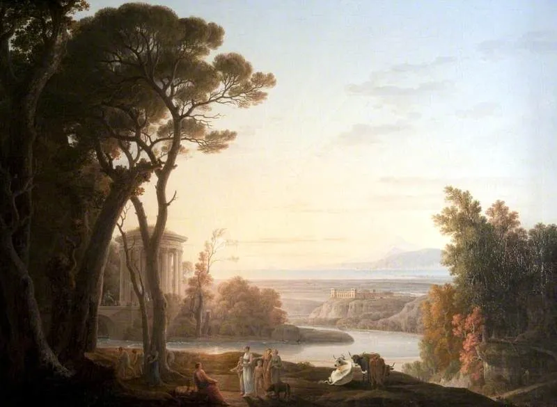 Evening, by Jacob More, oil, 1793