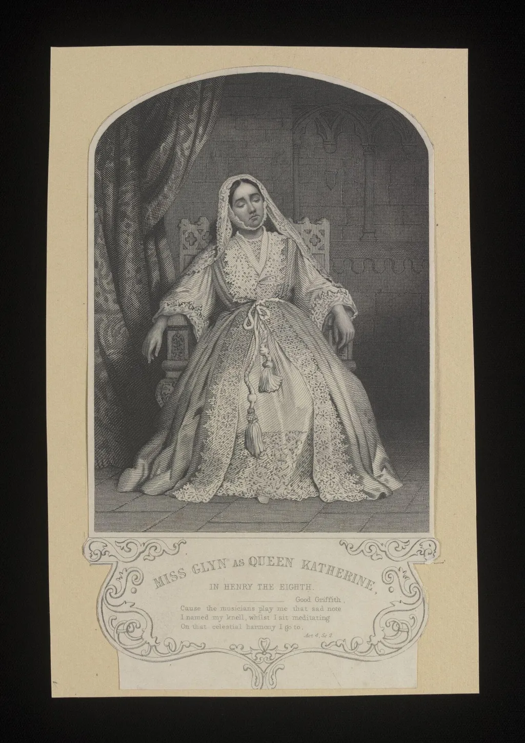 Miss Glyn as Queen Katherine, by Jacob More