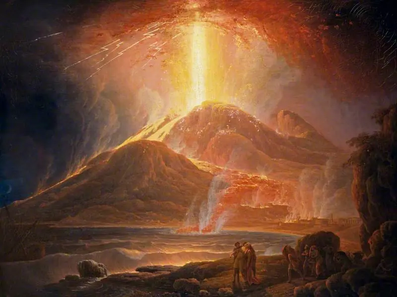 Mount Vesuvius in Eruption, by Jacob More