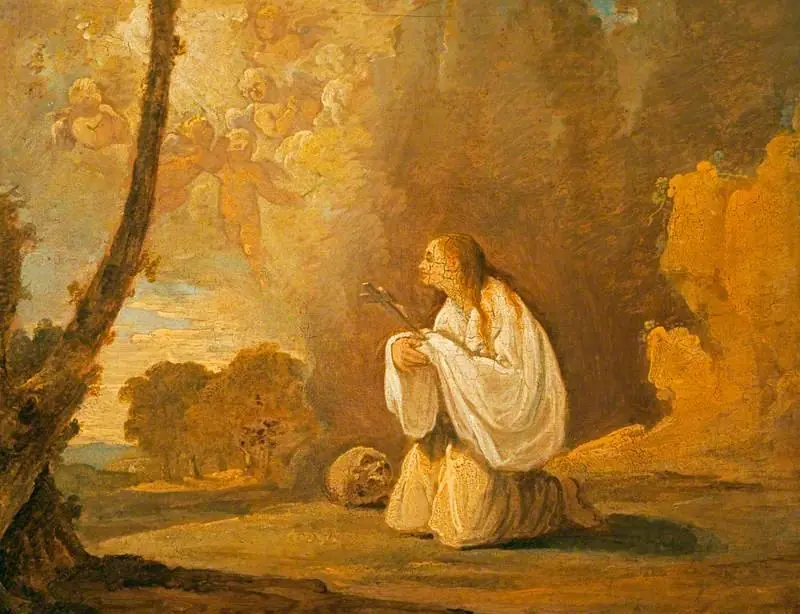 The Penitent St Mary Magdalene in a Landscape, by Jacob More