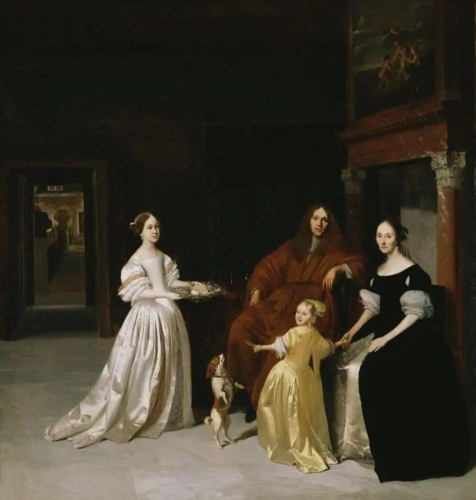 Portrait of a Family, by Jacob Ochtervelt