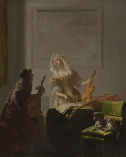 The Music Lesson, by Jacob Ochtervelt