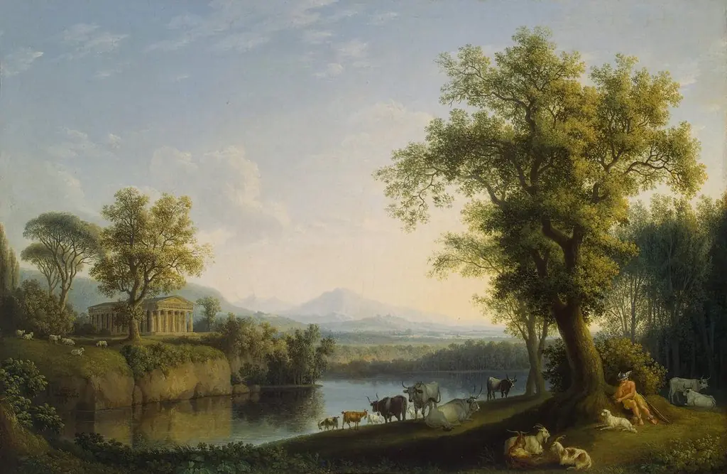 Landscape with Cattle, by Jacob Philipp Hackert
