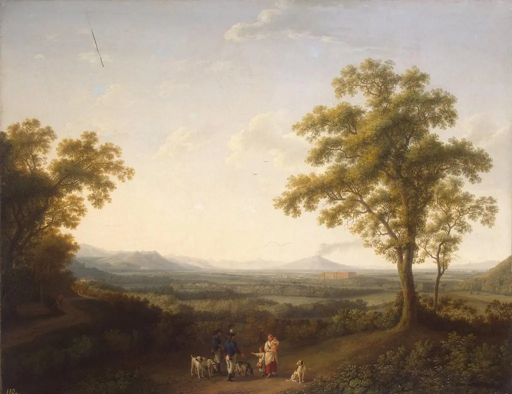 View of Caserta, by Jacob Philipp Hackert