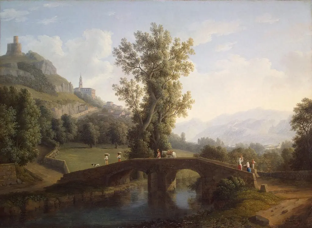 View of Montesarchio, by Jacob Philipp Hackert