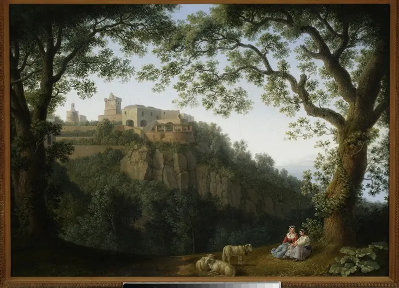 View of the city of Massa near Naples, by Jacob Philipp Hackert