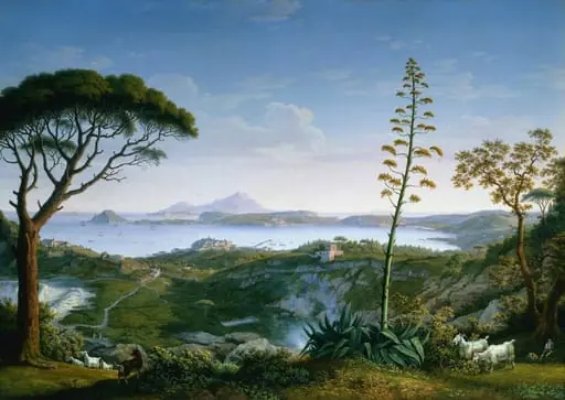 View of the Gulf of Pozzuoli from Solfatara, by Jacob Philipp Hackert