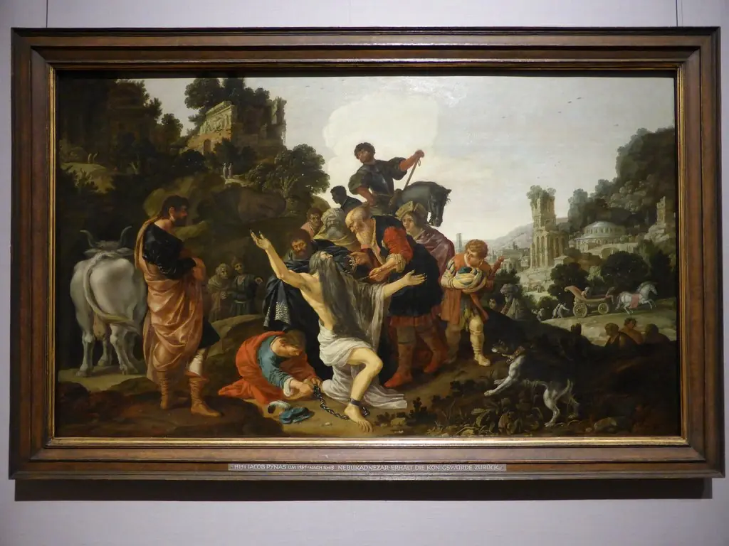 Nebukadnezar erhält die Königswürde zurück, by Jacob Pynas