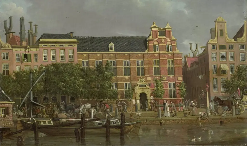 The Latin school on the Singel, Amsterdam, by Jacob Smies