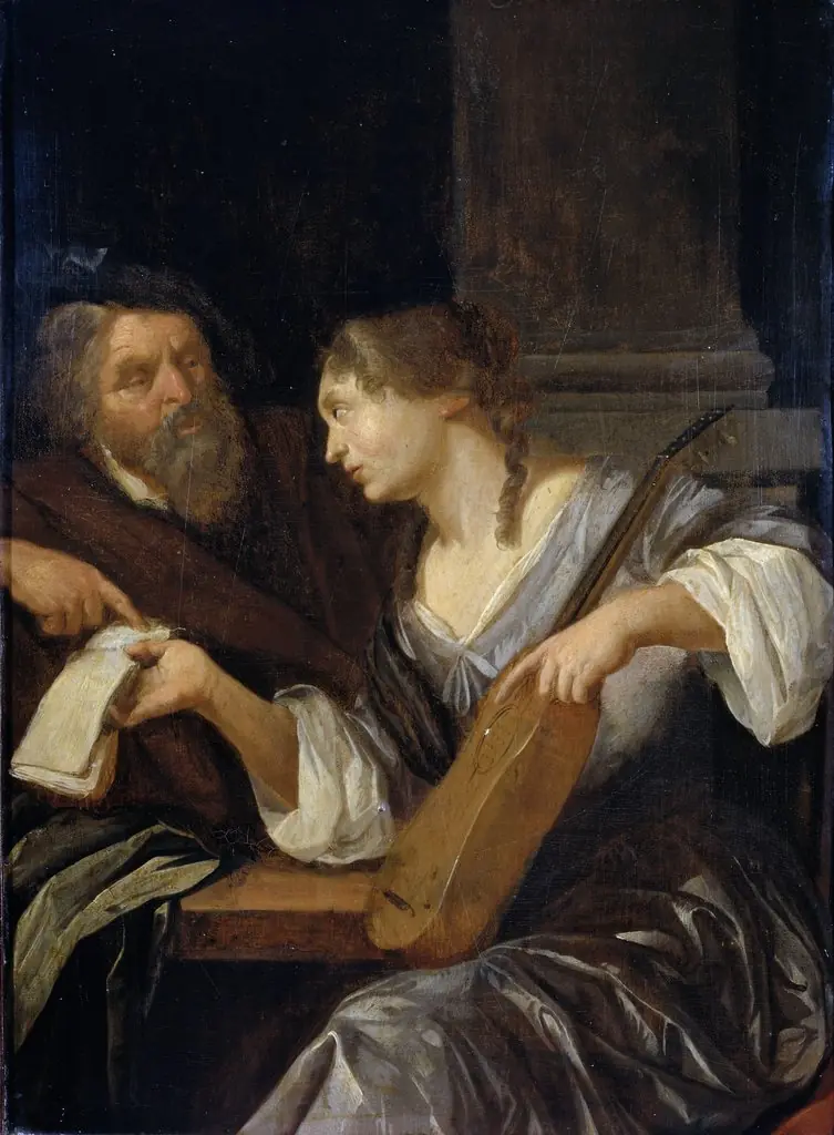The music lesson, by Jacob Toorenvliet