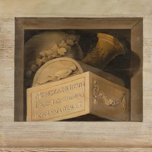Tomb with Inscription, by Jacob van Campen