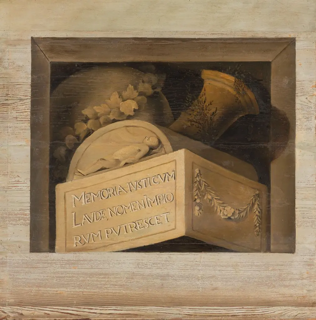 Tomb with Inscription, by Jacob van Campen