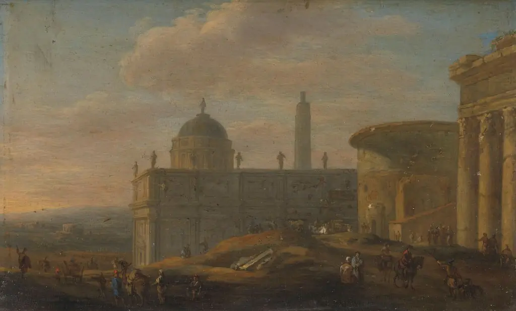 Italian city view, by Jacob van der Ulft