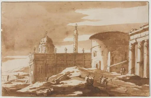 View of Ancient Buildings, by Jacob van der Ulft