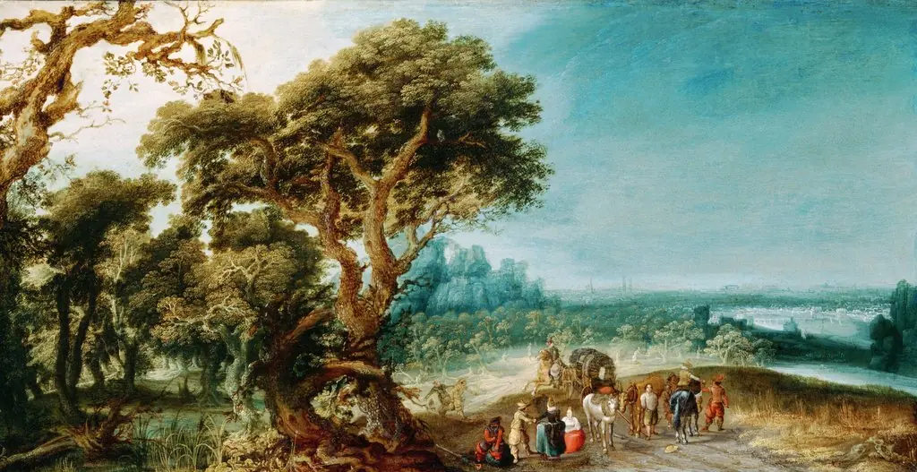 Landscape with a Carriage Hold-Up, by Jacob van Geel