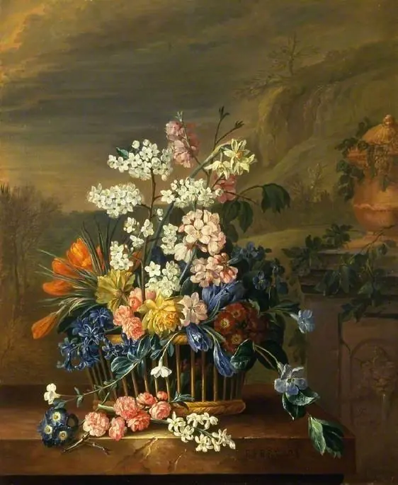 Twelve Months of Flowers: February, by Jacob van Huysum