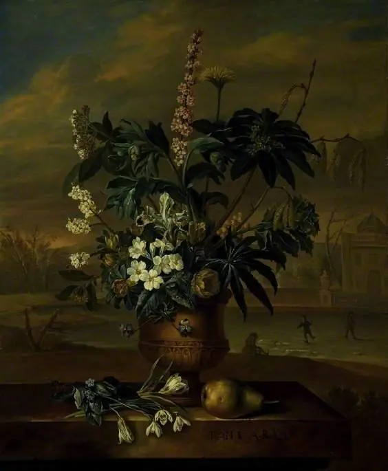 Twelve Months of Flowers: January, by Jacob van Huysum