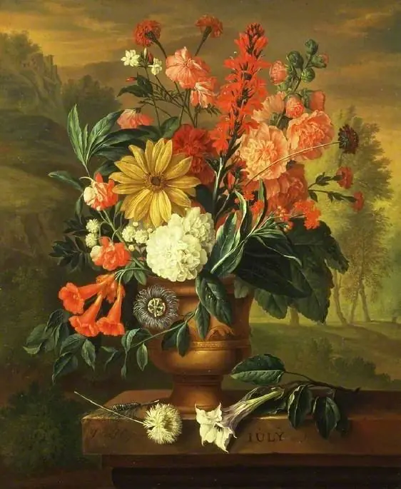 Twelve Months of Flowers: July, by Jacob van Huysum