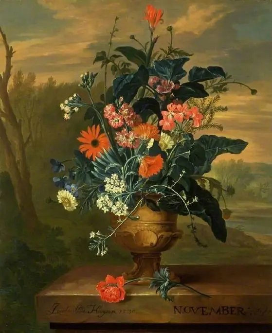Twelve Months of Flowers: November, by Jacob van Huysum