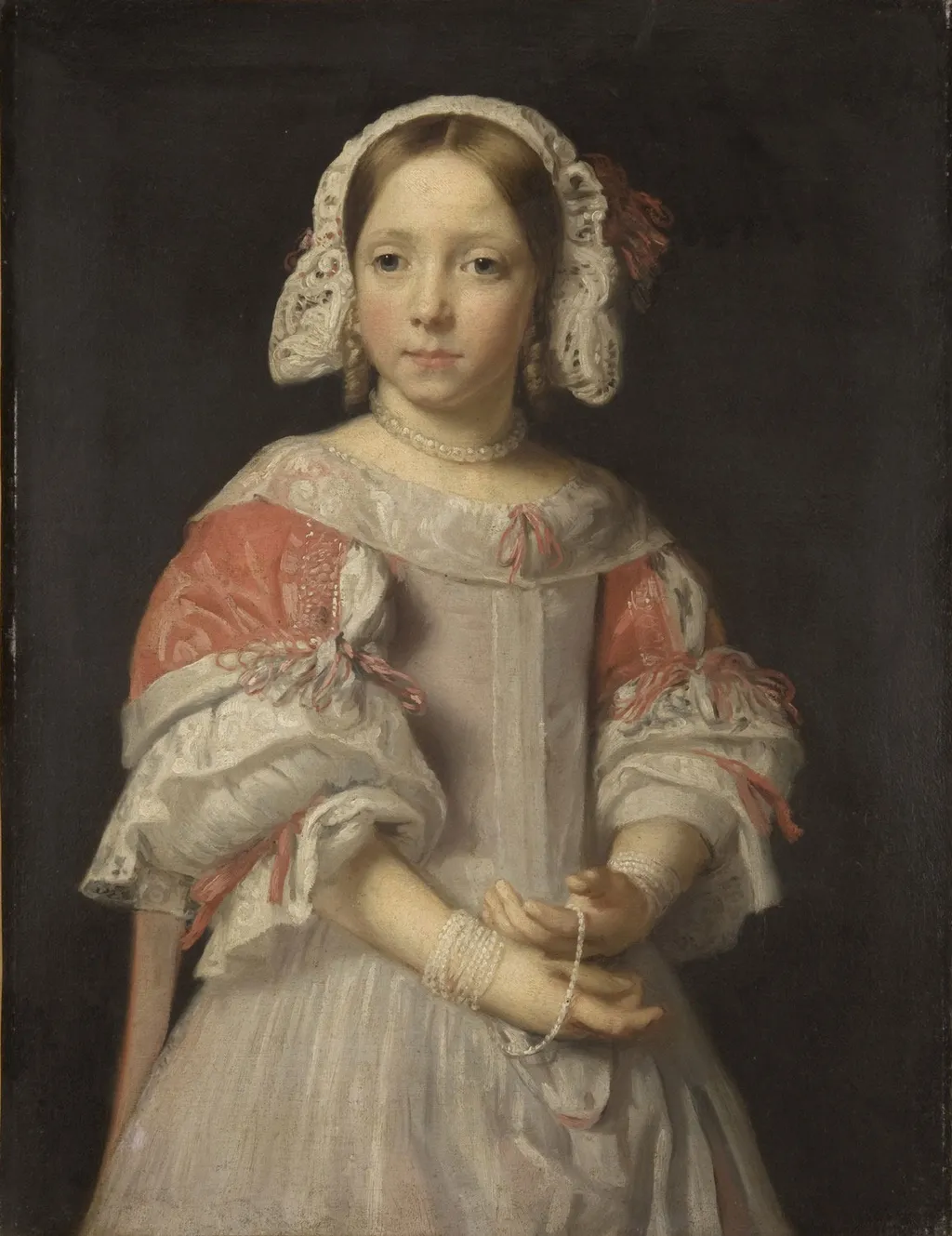 Portrait of a Girl, by Jacob van Oost, oil, 1650