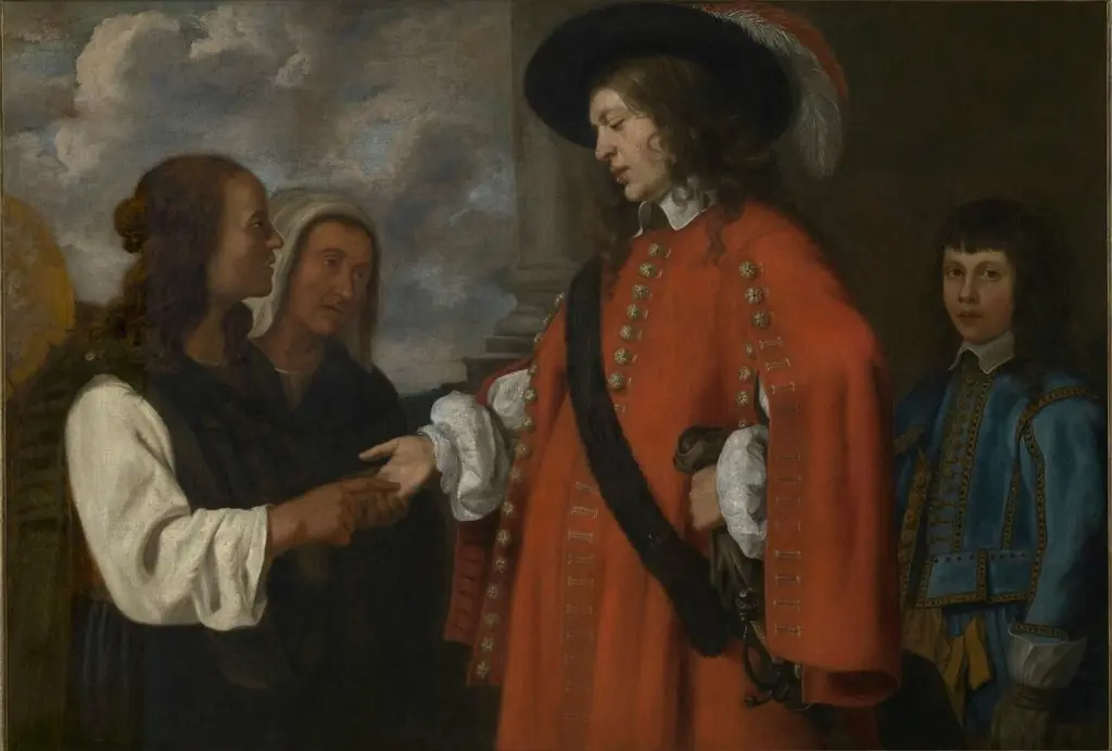 The fortune-teller, by Jacob van Oost, 1650