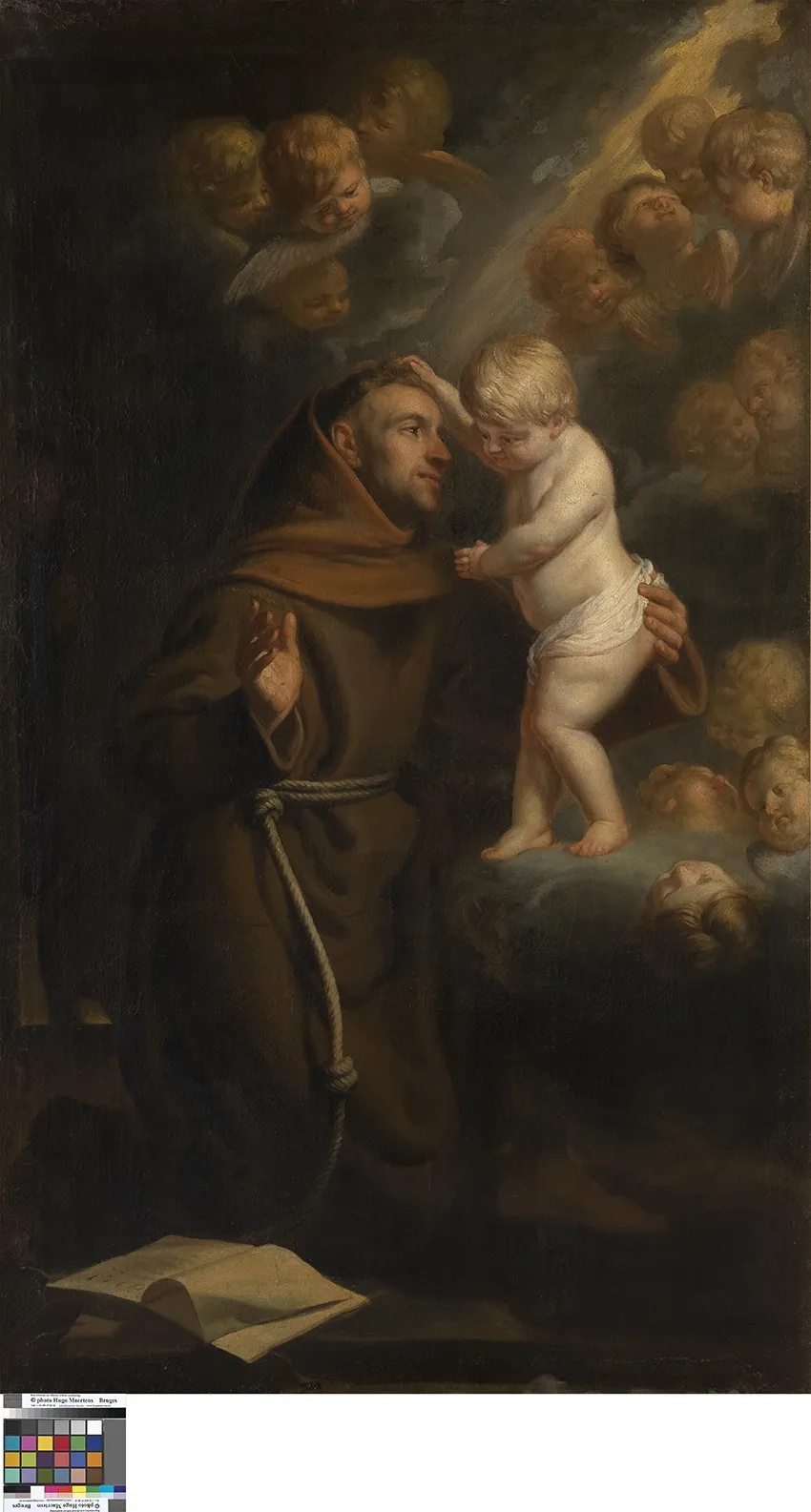 The Infant Christ appears to Saint Antony, by Jacob van Oost, oil, 1640