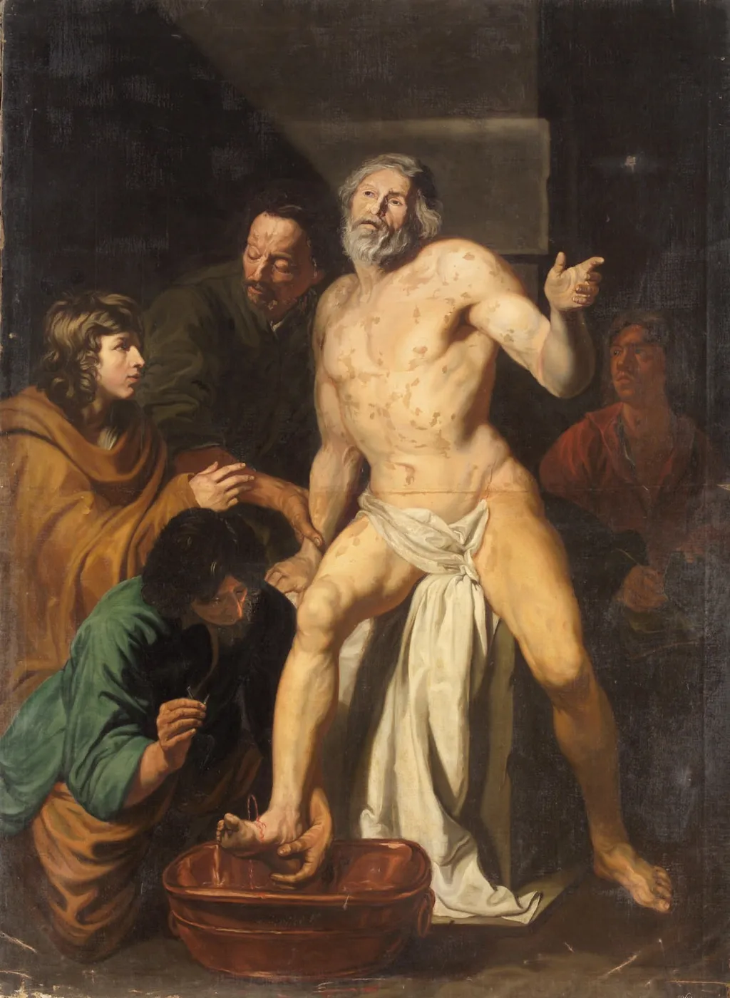 Tod Senecas, by Jacob van Oost, oil, 1640