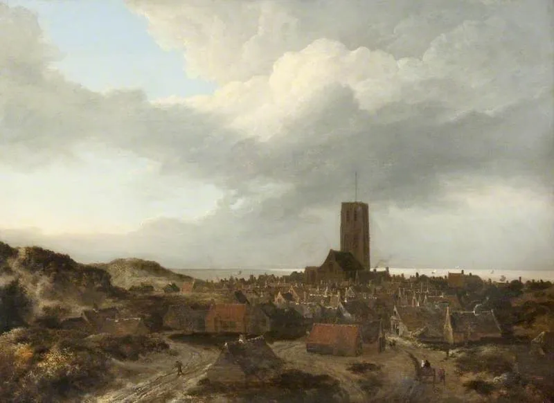 A View of Egmond aan Zee, by Jacob van Ruisdael, oil, 1650