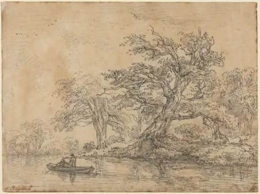 Old Trees along a Bank, by Jacob van Ruisdael