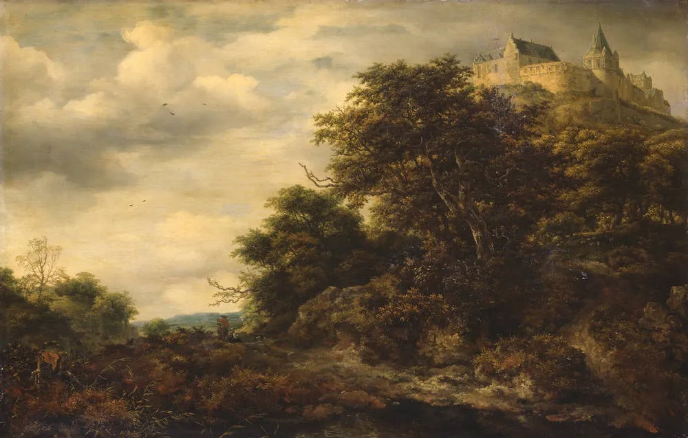 Schloss Bentheim, by Jacob van Ruisdael, oil, 1651