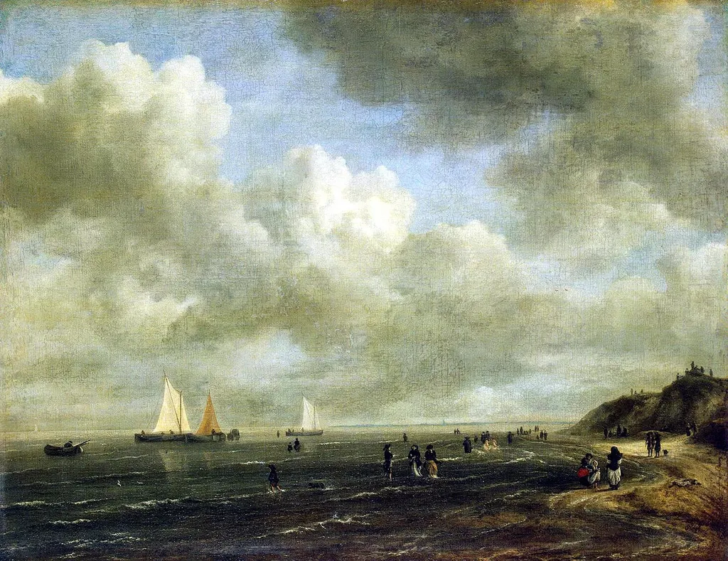 Seashore, by Jacob van Ruisdael, oil