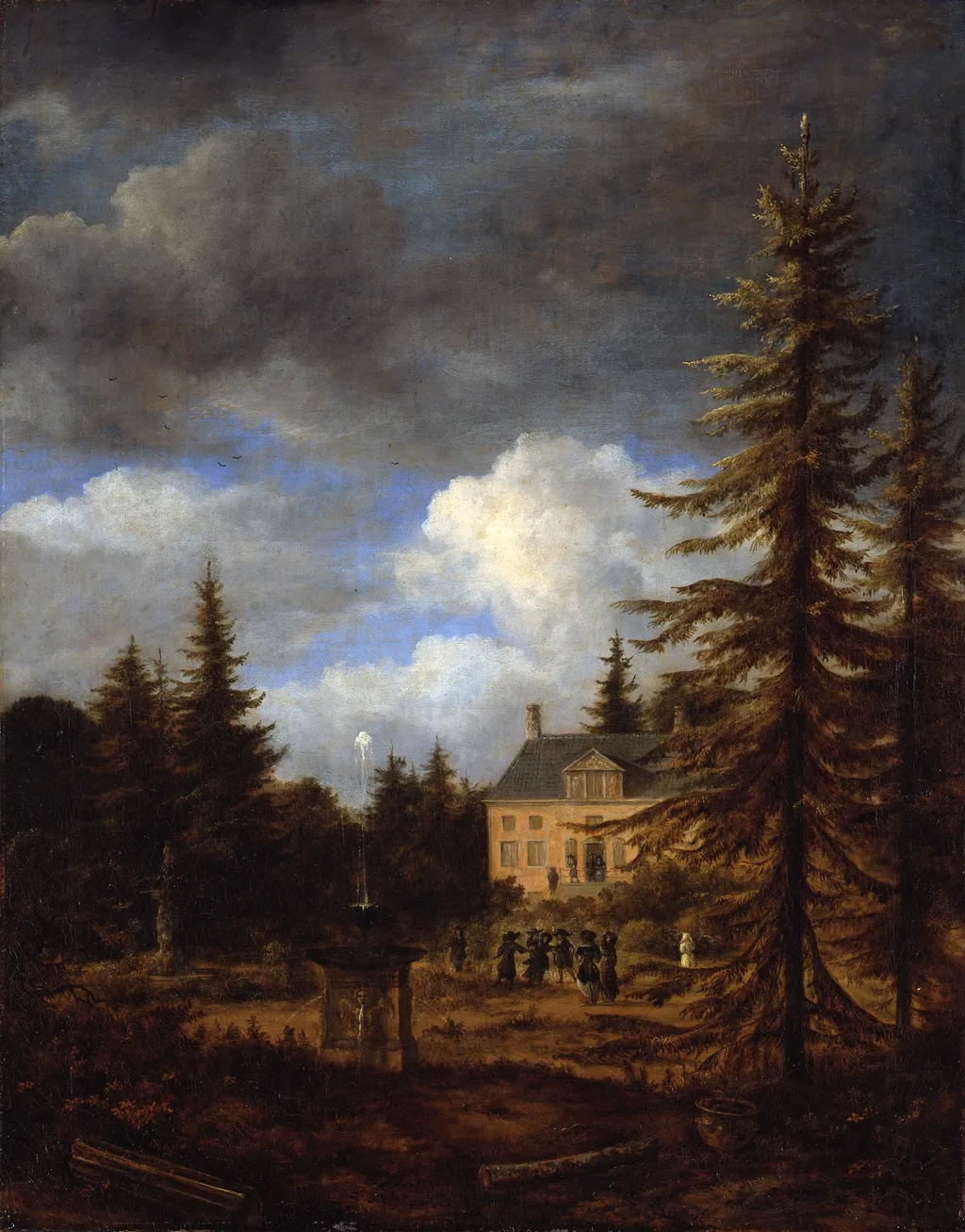 The cottage, by Jacob van Ruisdael, paint, 1675