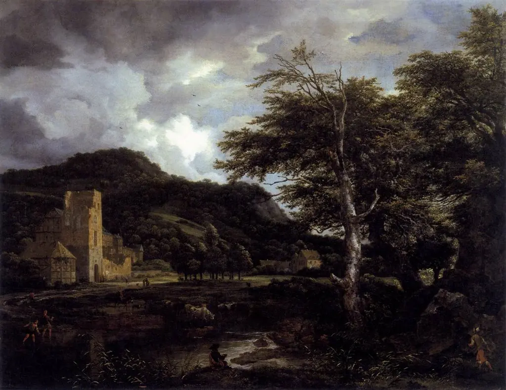 The Monastery, by Jacob van Ruisdael