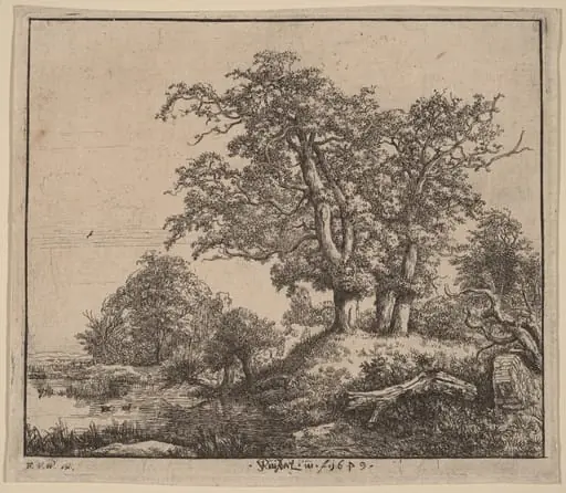 The Three Oaks, by Jacob van Ruisdael