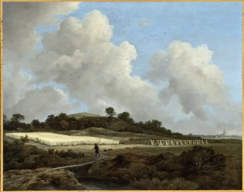 View of Grainfields with a Distant Town, by Jacob van Ruisdael