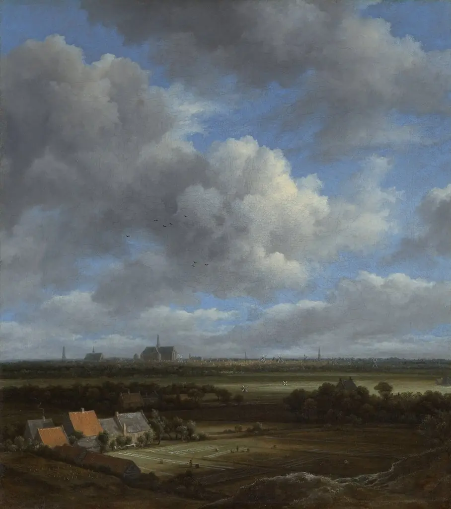 View of Haarlem from the Northwest, with the Bleaching Fields in the Foreground, by Jacob van Ruisdael
