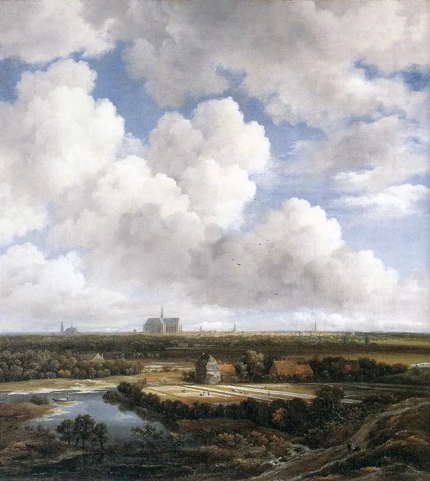 View of Haarlem with Bleaching Fields, by Jacob van Ruisdael