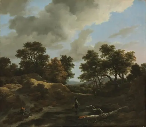 Wooded and Hilly Landscape, by Jacob van Ruisdael
