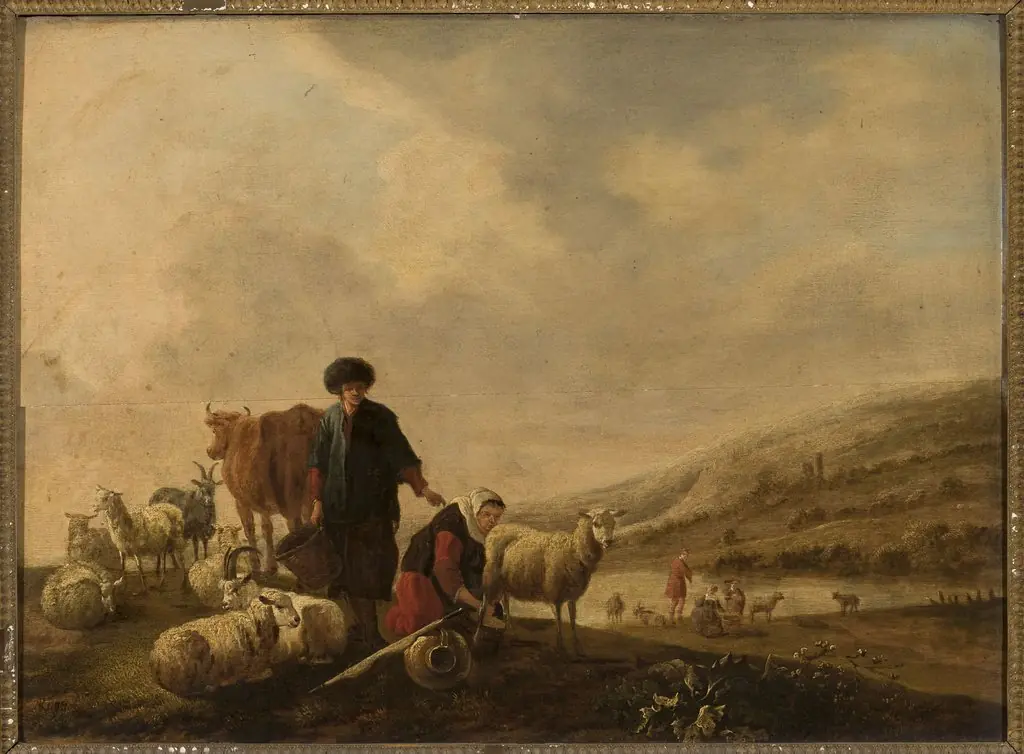 Pastoral scene, by Jacob van Strij