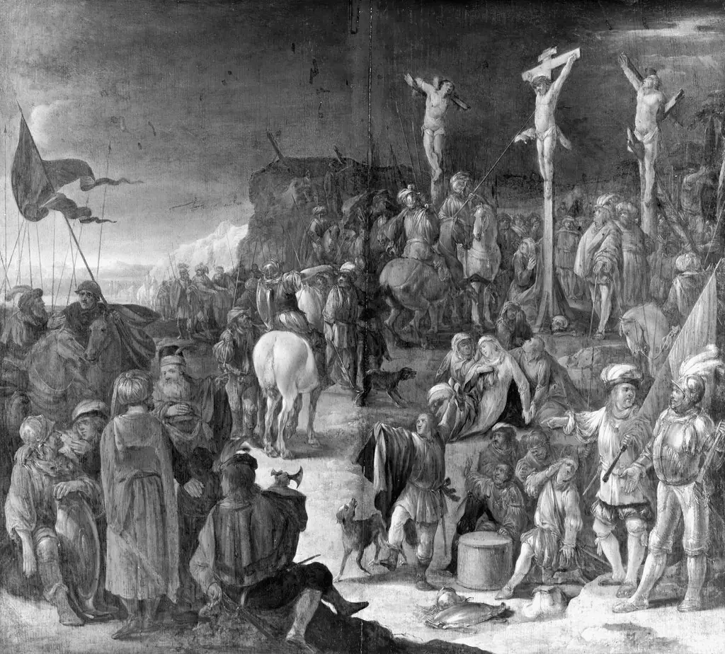 Christ on the cross, by Jacob Weyer
