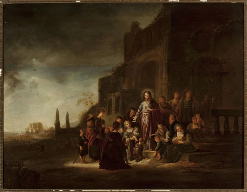 Christ among children, by Jacob Willemsz de Wet