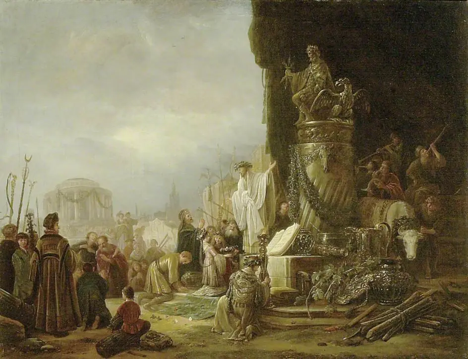 Paul and Barnabas at Lystra, by Jacob Willemsz de Wet