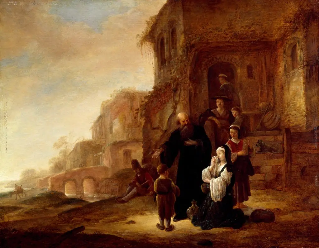The Expulsion of Hagar, by Jacob Willemsz de Wet