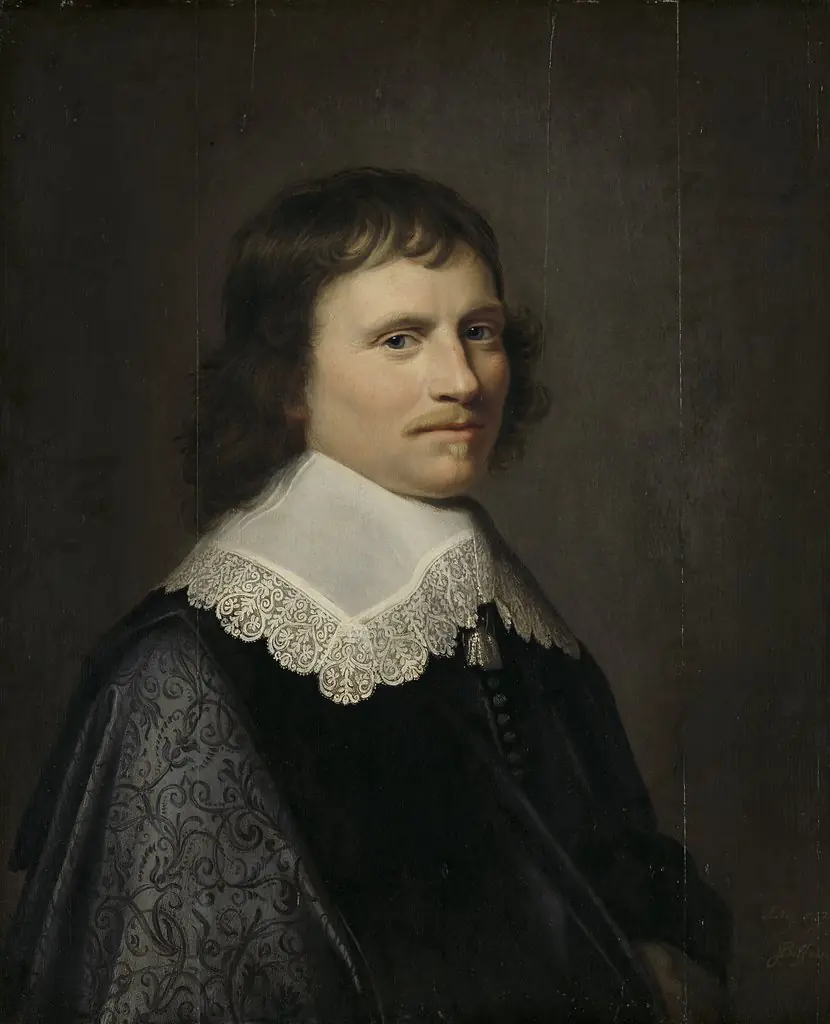 Portrait of a man, thought to be Salomon van Schoonhoven (1617-53), lord lieutenant of Putten, by Jacob Willemsz Delff
