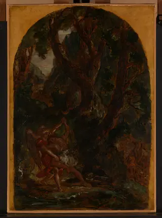 Jacob Wrestling with the Angel, by Eugène Delacroix