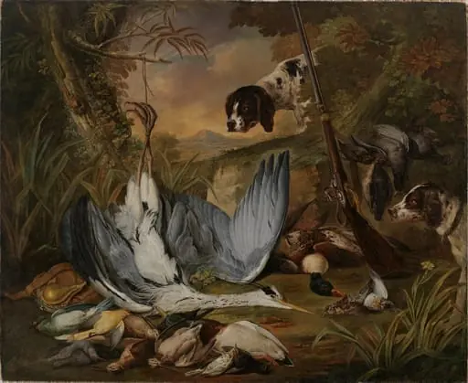 Riista-asetelma, by Jacob Xaver Vermoelen