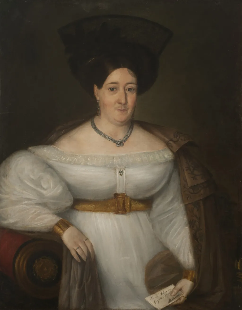 Candelaria Somellera de Espinosa, by Jacobo Lorenzo Fiorini, oil, 1830